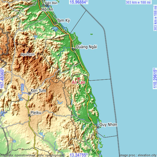 Topographic map of An Lão