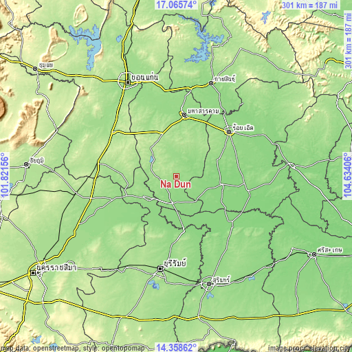 Topographic map of Na Dun