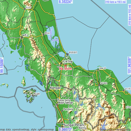 Topographic map of Na Mom