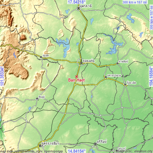 Topographic map of Ban Haet