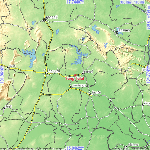 Topographic map of Yang Talat