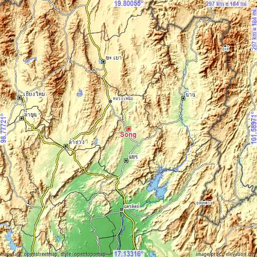 Topographic map of Song