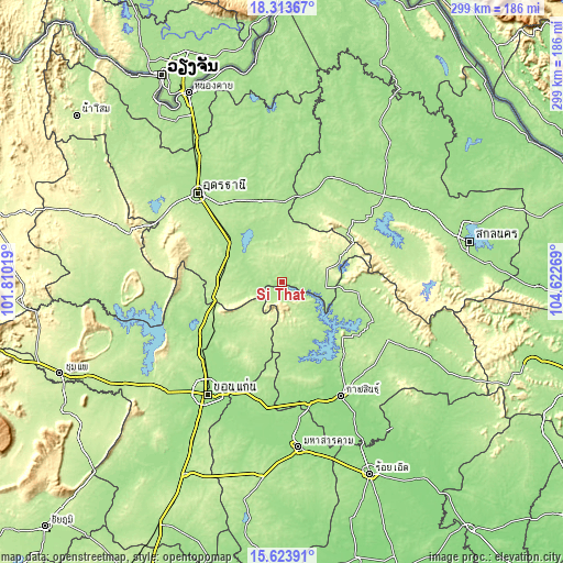 Topographic map of Si That