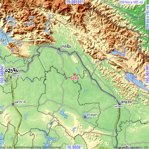 Topographic map of Seka