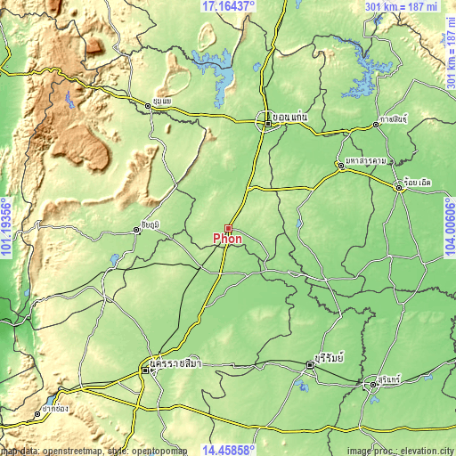 Topographic map of Phon