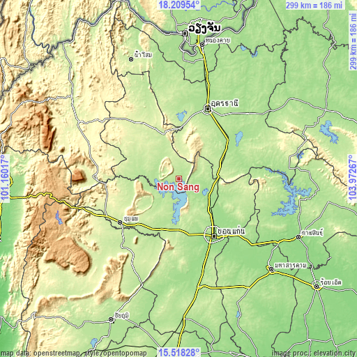 Topographic map of Non Sang