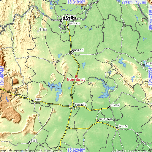 Topographic map of Non Sa-at