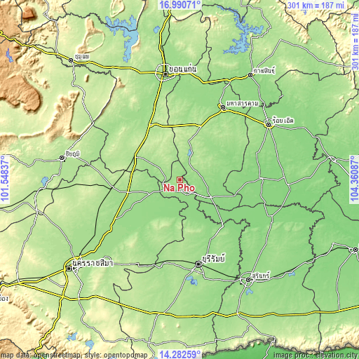 Topographic map of Na Pho