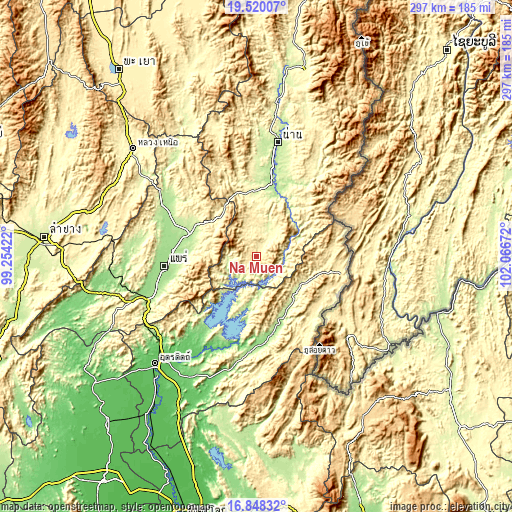 Topographic map of Na Muen