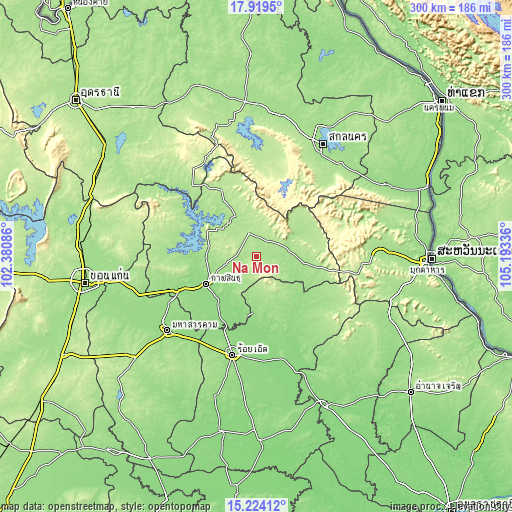 Topographic map of Na Mon