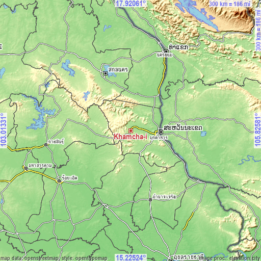 Topographic map of Khamcha-i