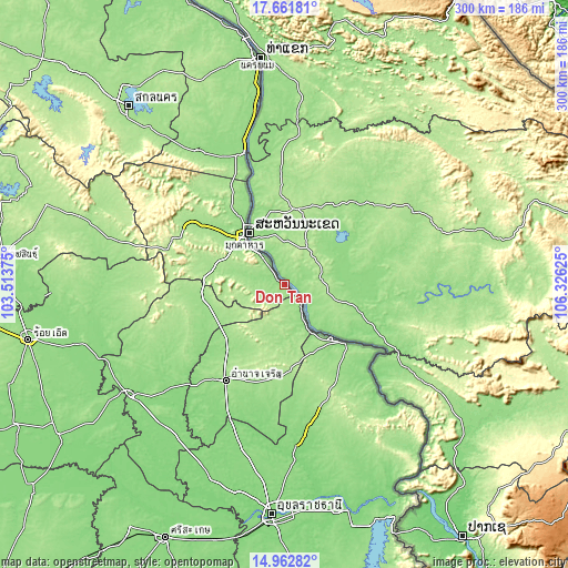 Topographic map of Don Tan