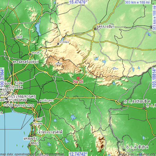 Topographic map of Na Di