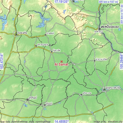 Topographic map of At Samat