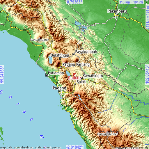 Topographic map of Sulitair