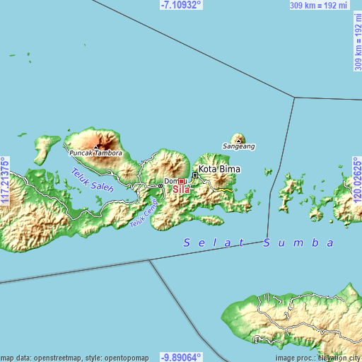 Topographic map of Sila