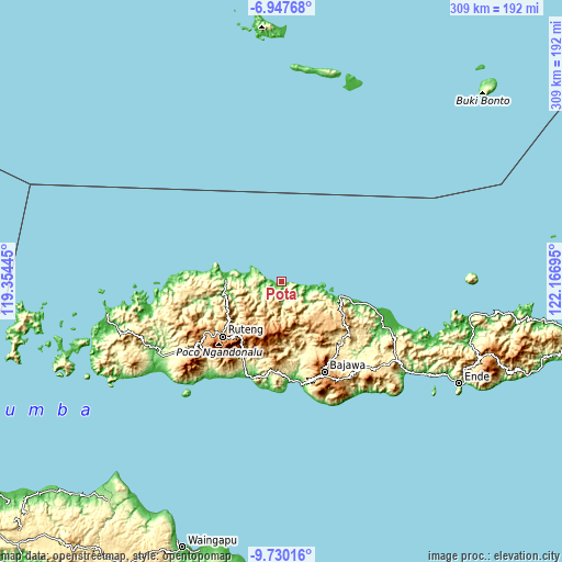Topographic map of Pota
