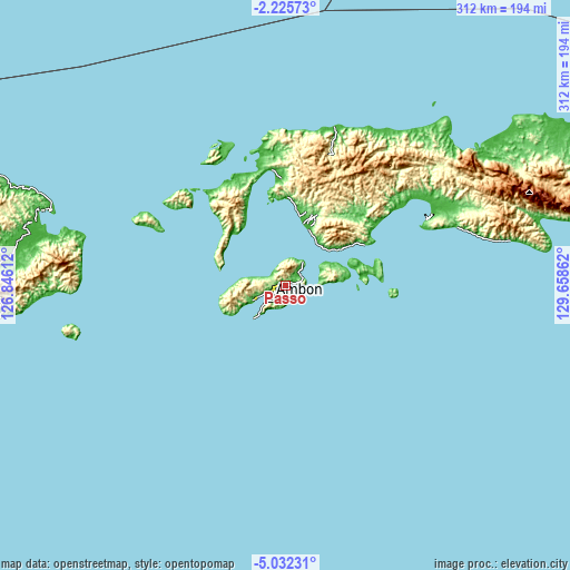 Topographic map of Passo
