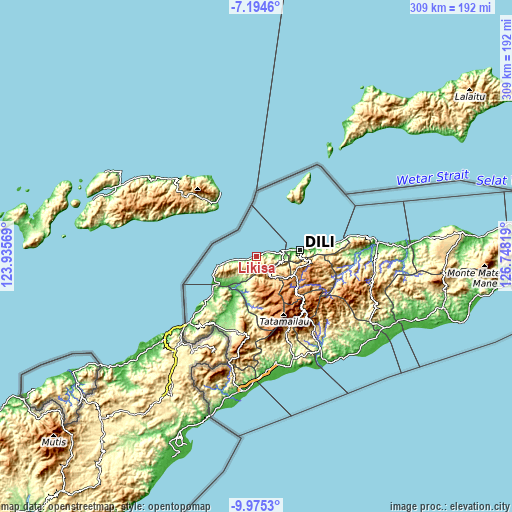 Topographic map of Likisá