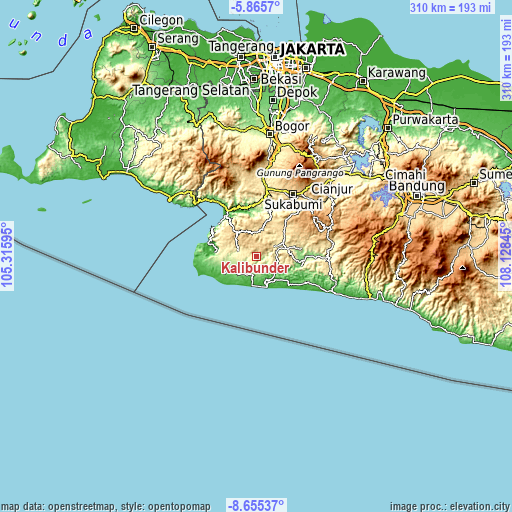 Topographic map of Kalibunder