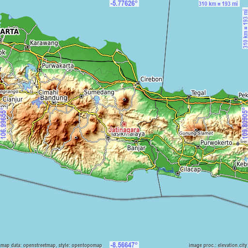 Topographic map of Jatinagara