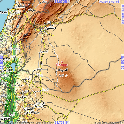Topographic map of Shaqqā