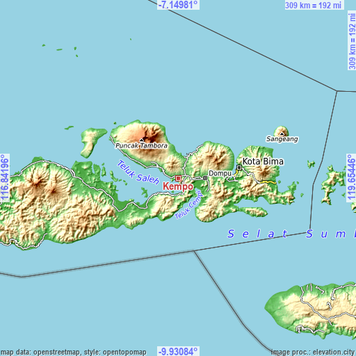 Topographic map of Kempo