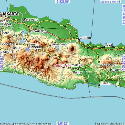 Topographic map of Cihaurbeuti
