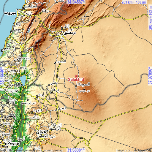 Topographic map of Şalākhid