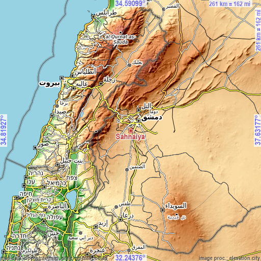Topographic map of Sahnaiya