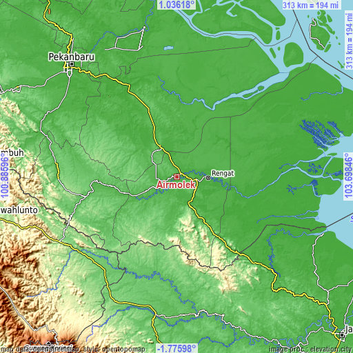 Topographic map of Airmolek