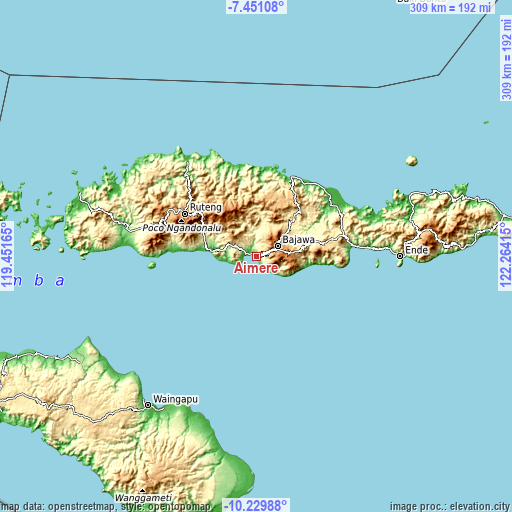 Topographic map of Aimere