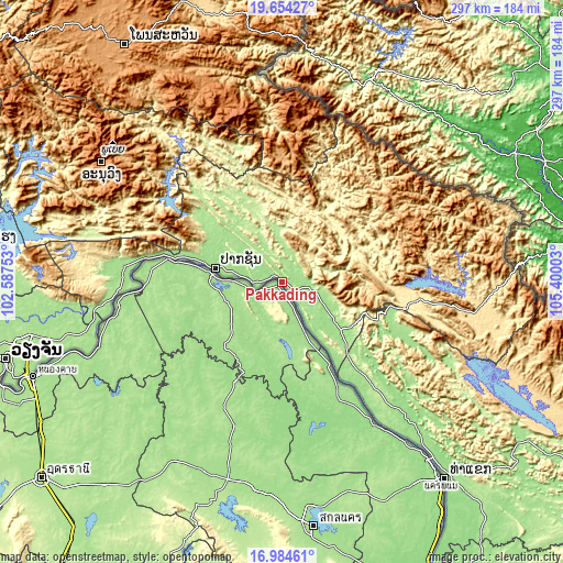 Topographic map of Pakkading