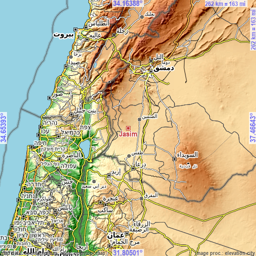 Topographic map of Jāsim