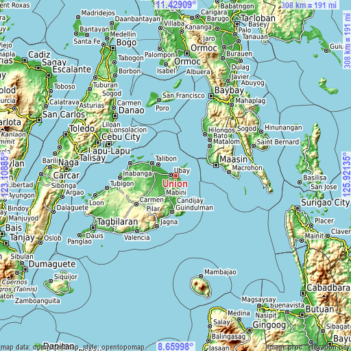 Topographic map of Union