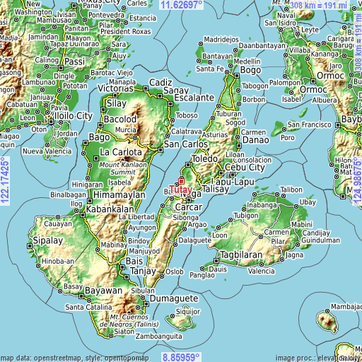 Topographic map of Tutay