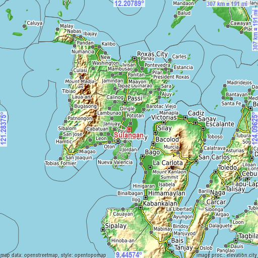 Topographic map of Sulangan