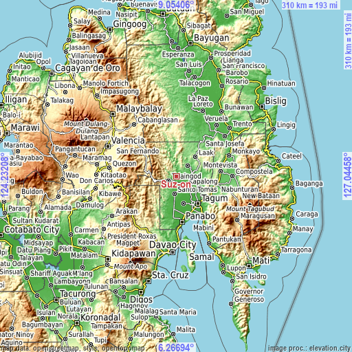 Topographic map of Suz-on