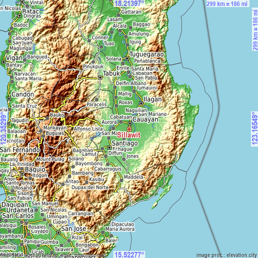 Topographic map of Sillawit