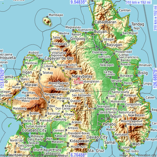 Topographic map of Silae