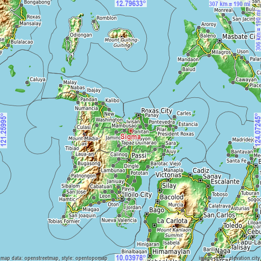 Topographic map of Sigma