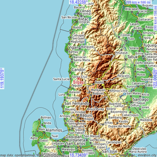 Topographic map of Sigay