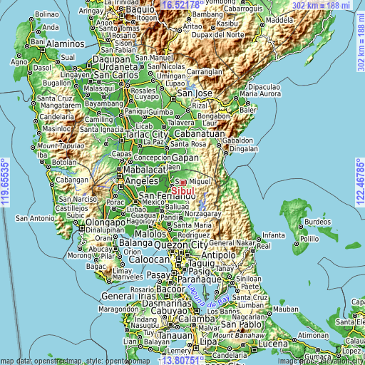 Topographic map of Sibul