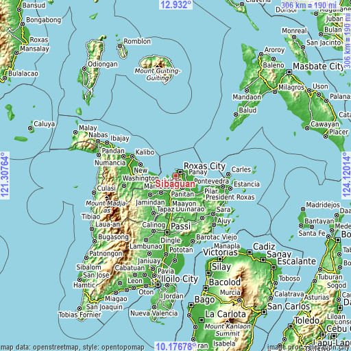 Topographic map of Sibaguan