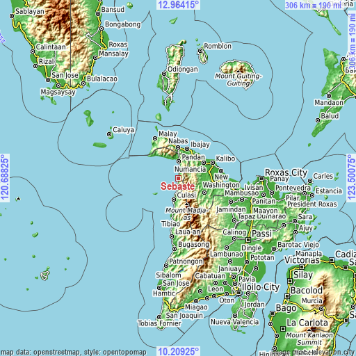 Topographic map of Sebaste