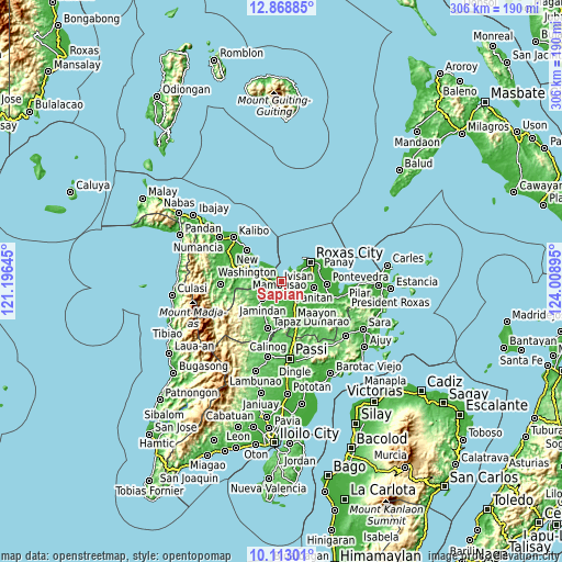 Topographic map of Sapian