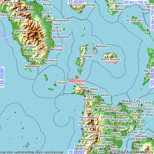 Topographic map of Agcogon