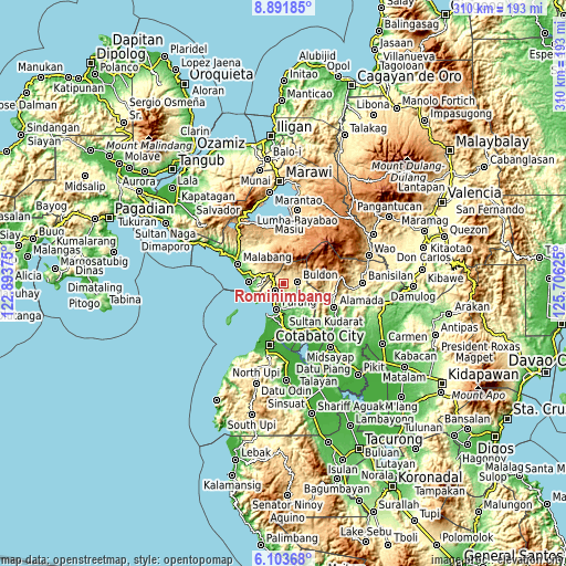 Topographic map of Rominimbang