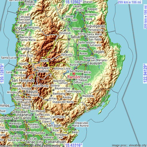 Topographic map of Ramon