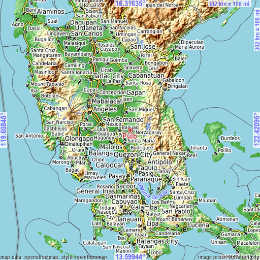 Topographic map of Pulo